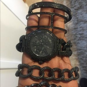 Michael Kors Black Camille watch